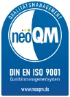 neoQM ISO 9001 zertifiziert